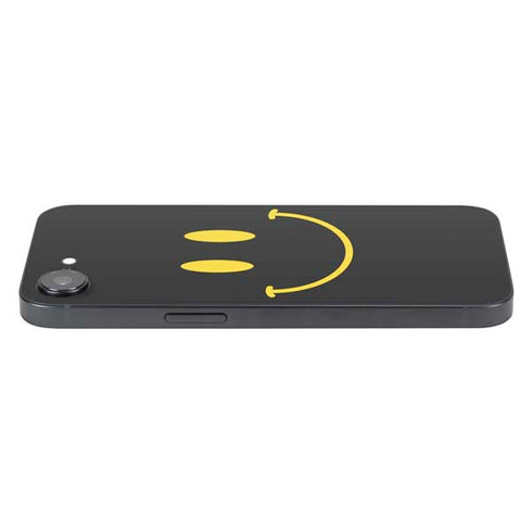 Black Happy Face iPhone 16e Skin